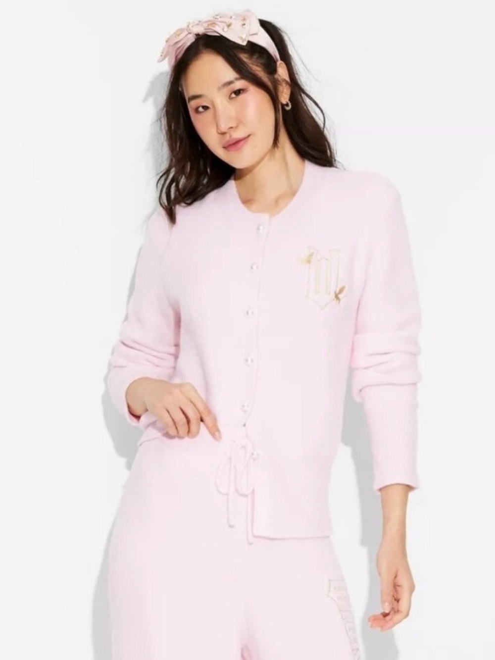 Wicked Paul Tazewell Glinda Cardigan Sweater Pink Size XL